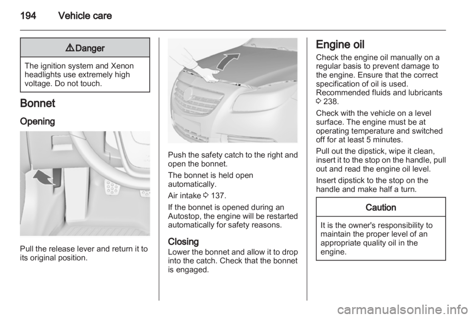 OPEL INSIGNIA 2013.5  Owners Manual 
