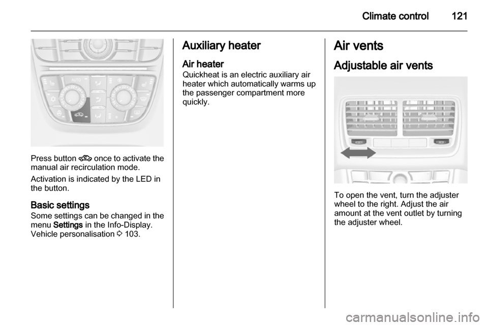 OPEL MERIVA 2011.5  Owners Manual 
