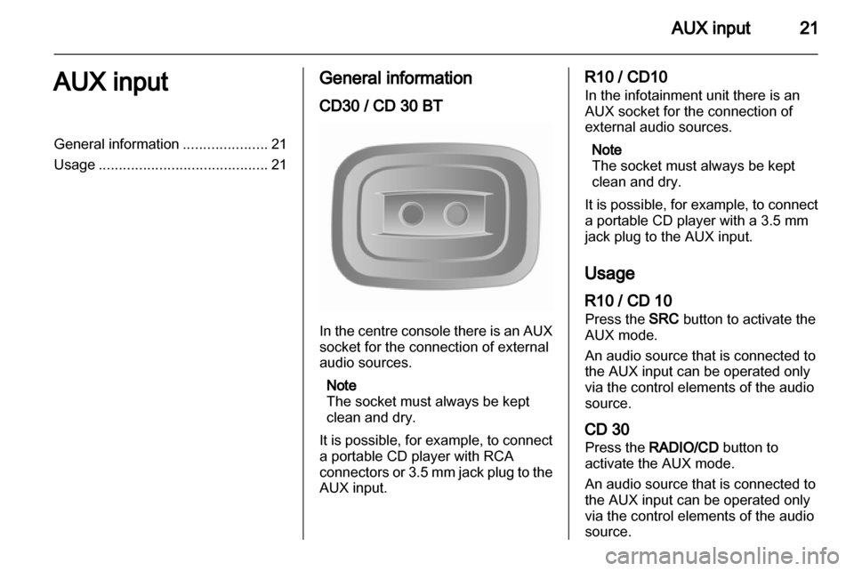 OPEL MOVANO_B 2010.5  Infotainment system 