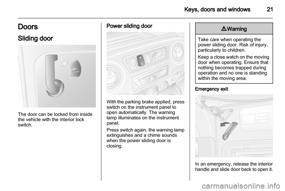 OPEL MOVANO_B 2011.5  Owners Manual 