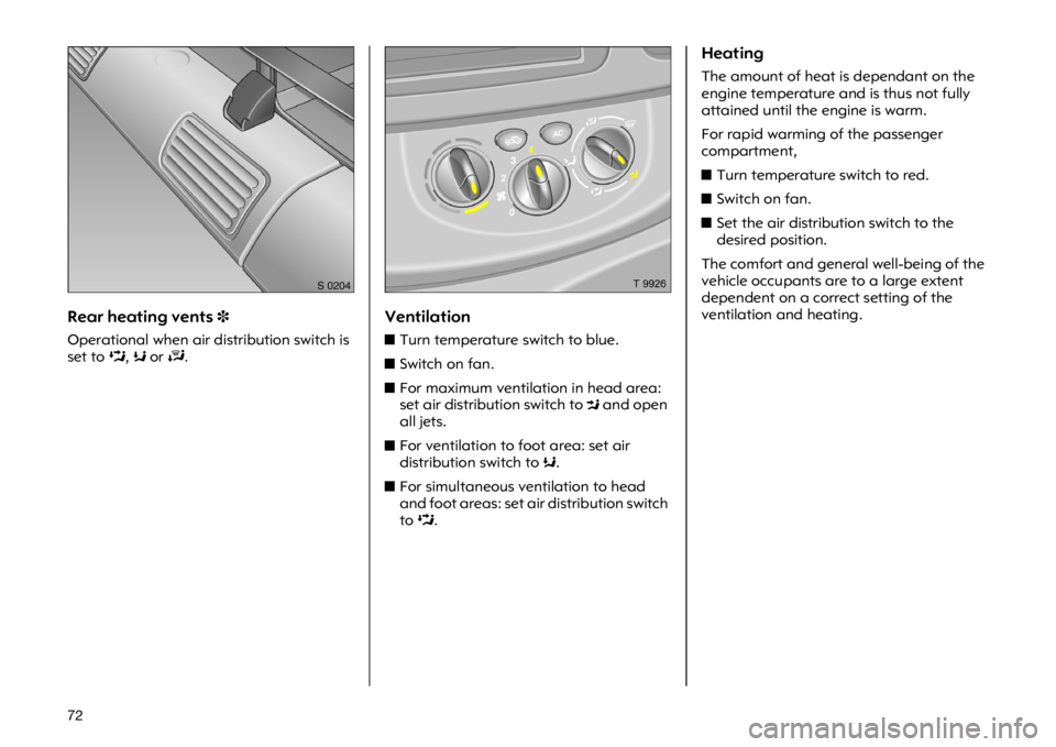 OPEL VIVARO 2011  Owners Manual �� �5�H�D�U �K�H�D�W�L�Q�J �Y�H�Q�W�V�
�2�S�H�U�D�W�L�R�Q�D�O �Z�K�H�Q �D�L�U �G�L�V�W�U�L�E�X�W�L�R�Q �V�Z�L�W�F�K �L�V
�V�H�W �W�R�+��*�R�U�)��9�H�Q�W�L�O�D�W�L�R�Q
�X�7�X�U�Q �W�H�P�S�H�U�D�W�
