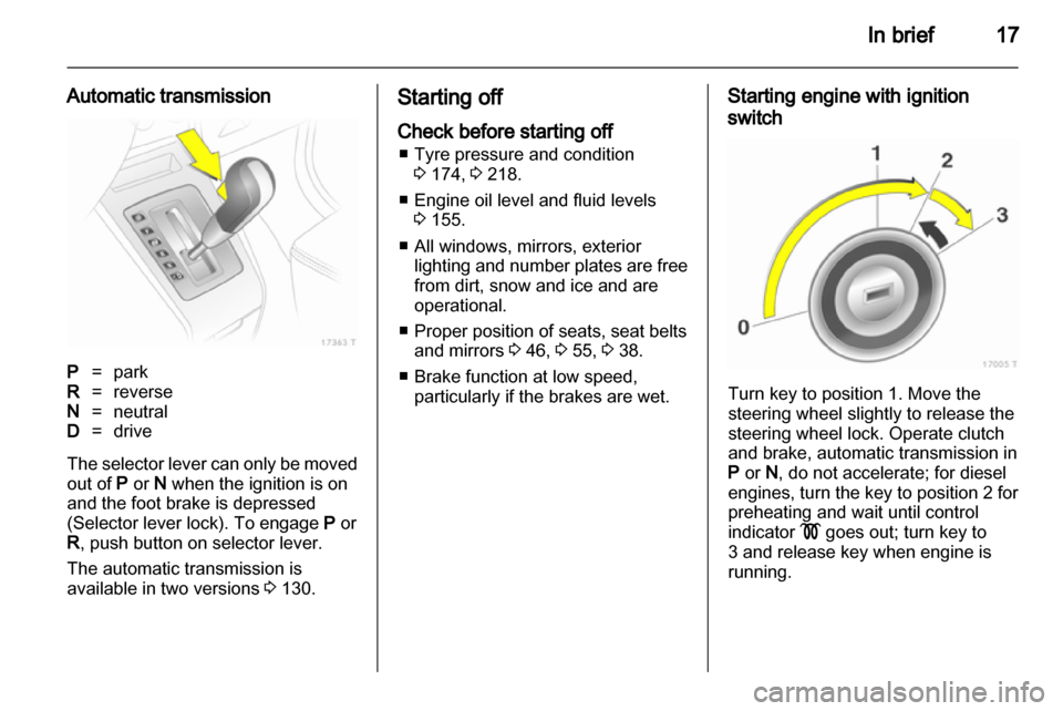 OPEL ZAFIRA 2010  Owners Manual 