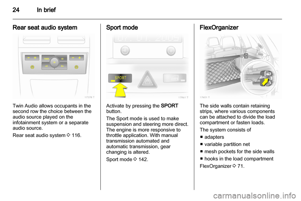 OPEL ZAFIRA 2010  Owners Manual 