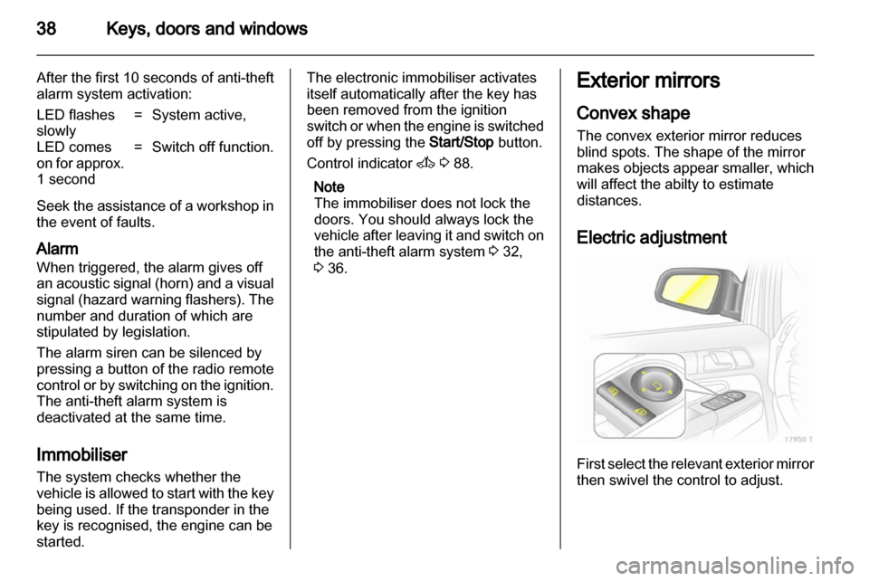 OPEL ZAFIRA 2010  Owners Manual 