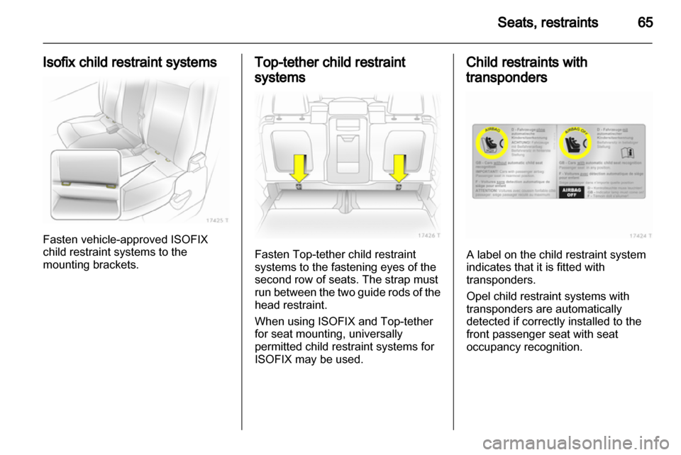 OPEL ZAFIRA 2010  Owners Manual 