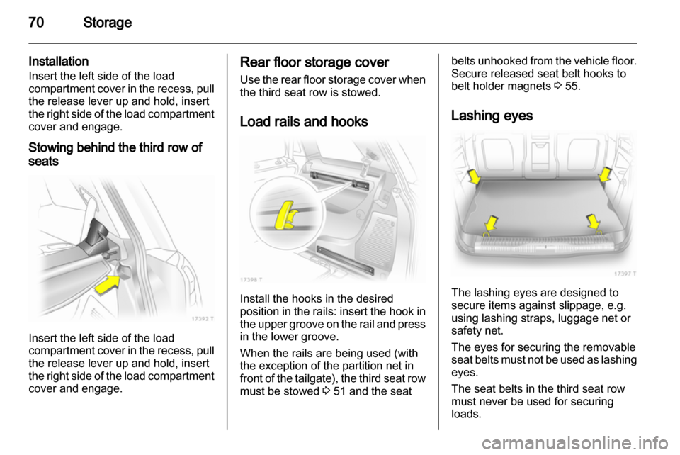 OPEL ZAFIRA 2010  Owners Manual 