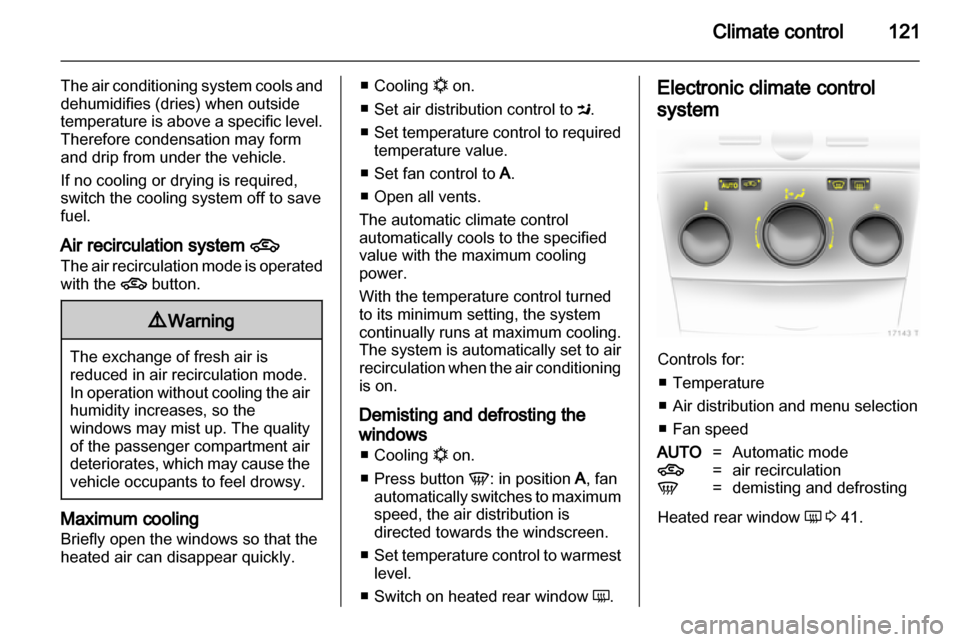 OPEL ZAFIRA 2010.5  Owners Manual 
