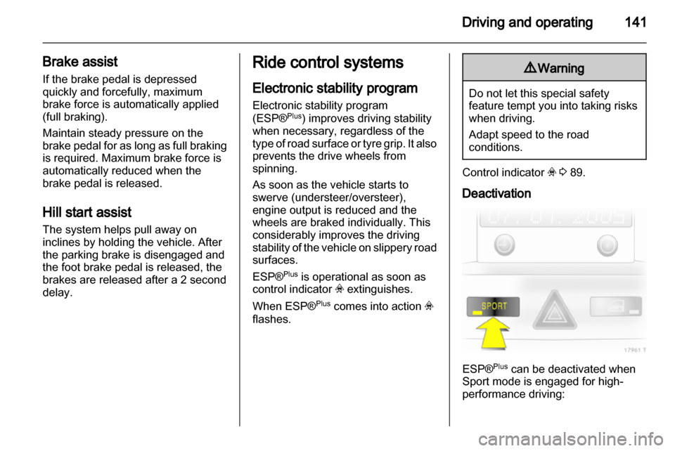 OPEL ZAFIRA 2010.5  Owners Manual 
