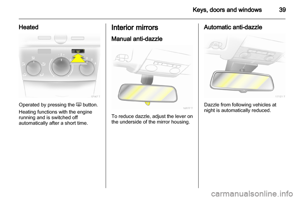 OPEL ZAFIRA 2010.5  Owners Manual 