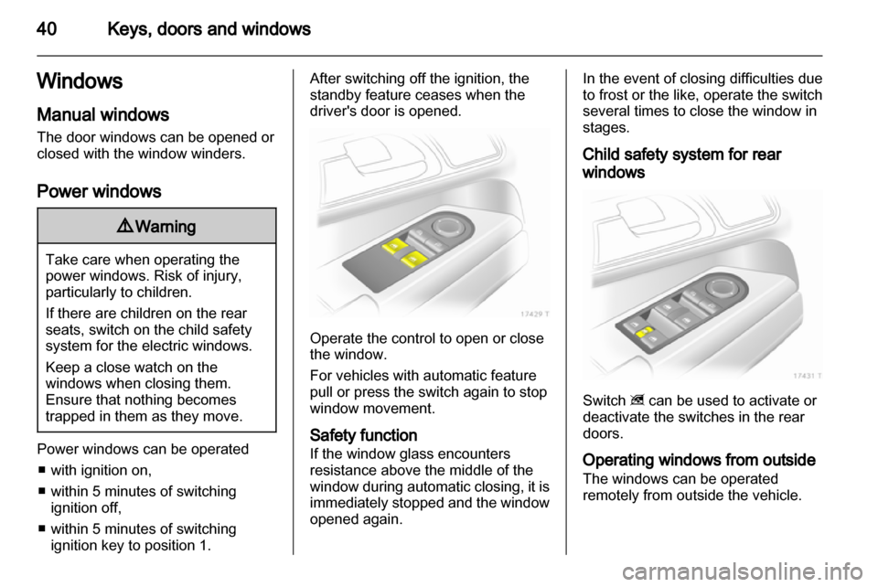 OPEL ZAFIRA 2010.5  Owners Manual 