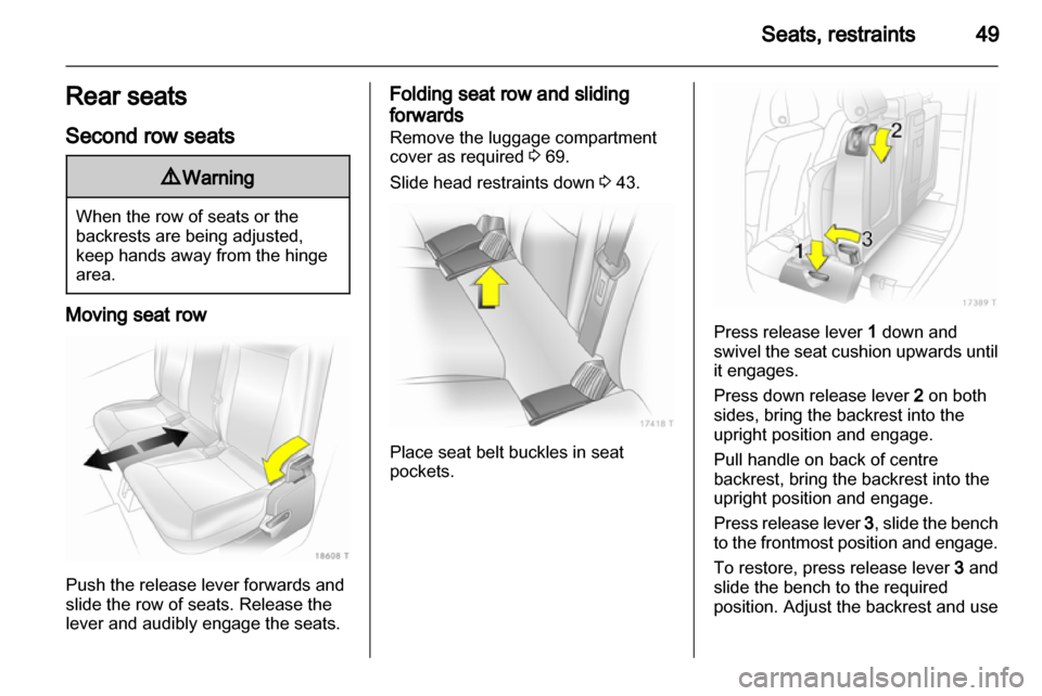 OPEL ZAFIRA 2010.5  Owners Manual 