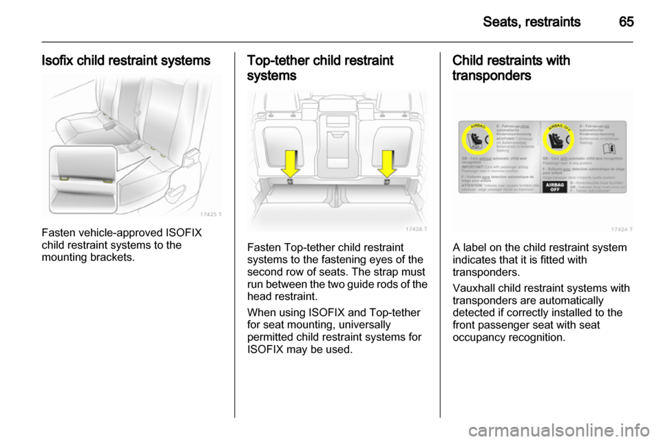 OPEL ZAFIRA 2010.5  Owners Manual 