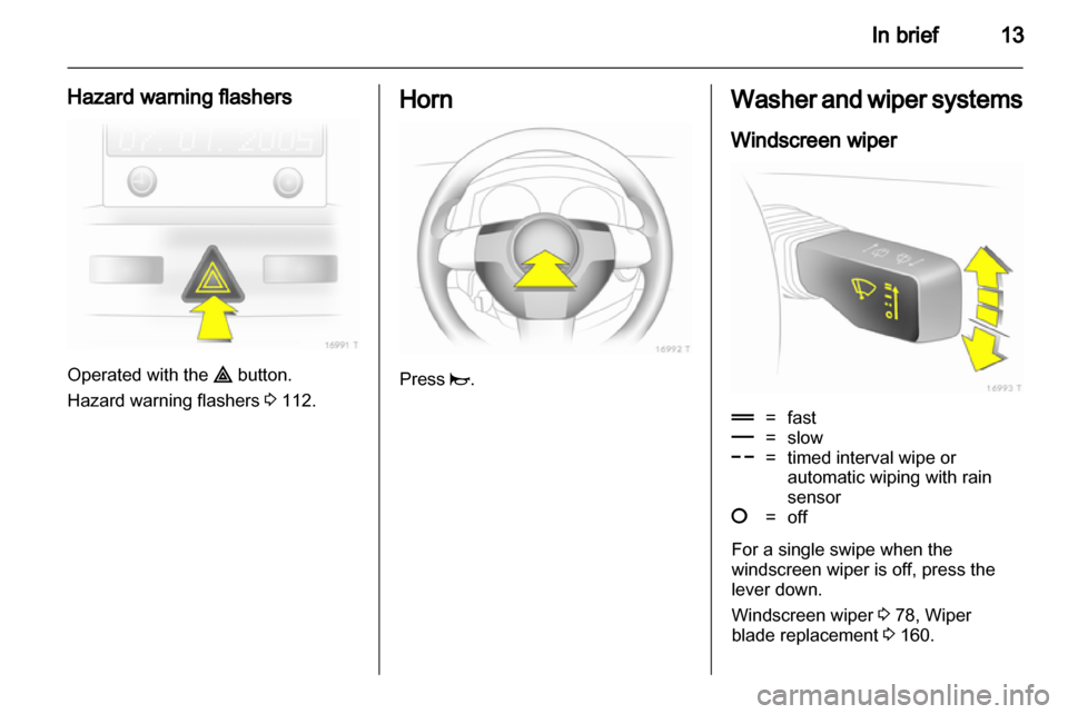 OPEL ZAFIRA 2011  Owners Manual 