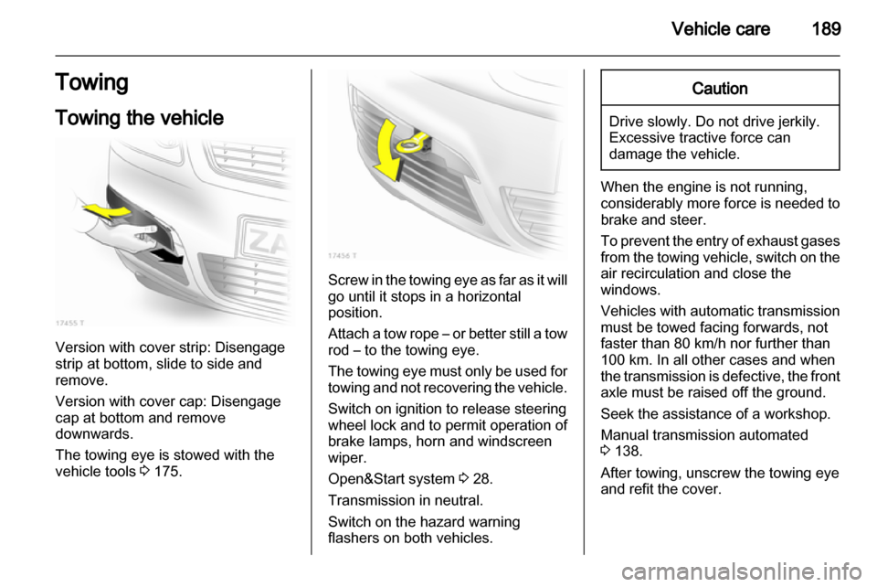 OPEL ZAFIRA 2011  Owners Manual 
