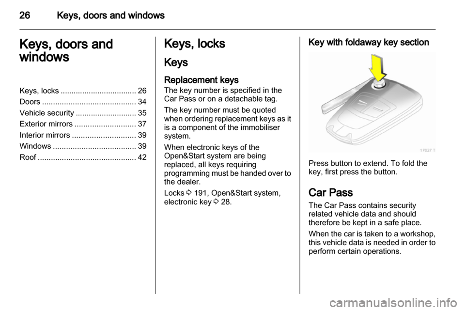OPEL ZAFIRA 2011  Owners Manual 