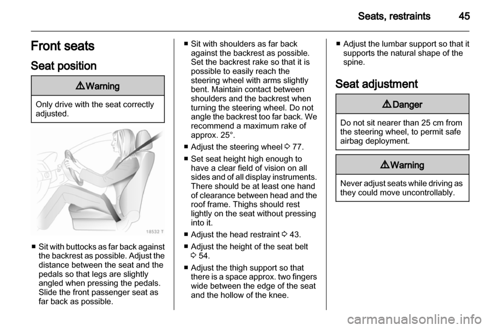 OPEL ZAFIRA 2011  Owners Manual 