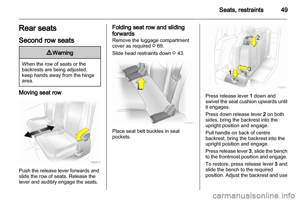 OPEL ZAFIRA 2011  Owners Manual 
