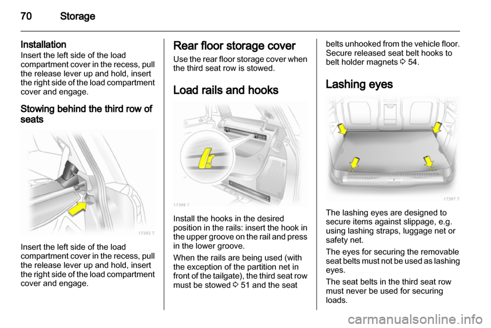 OPEL ZAFIRA 2011  Owners Manual 