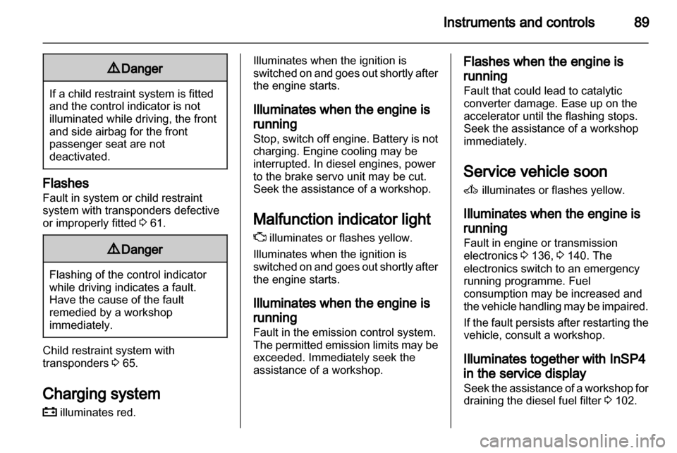 OPEL ZAFIRA 2011  Owners Manual 