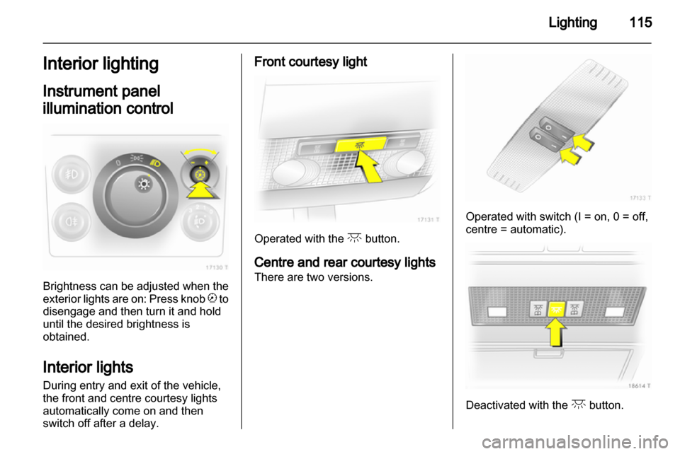 OPEL ZAFIRA 2011.5  Owners Manual 