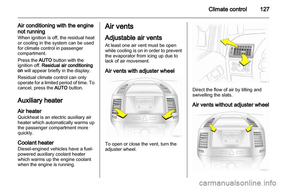 OPEL ZAFIRA 2011.5  Owners Manual 