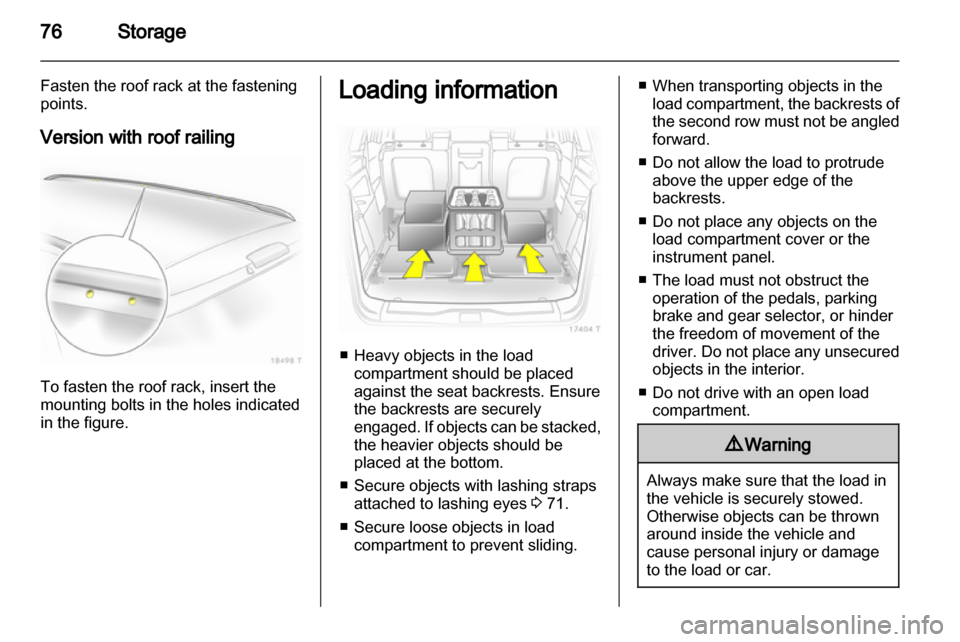 OPEL ZAFIRA 2011.5  Owners Manual 