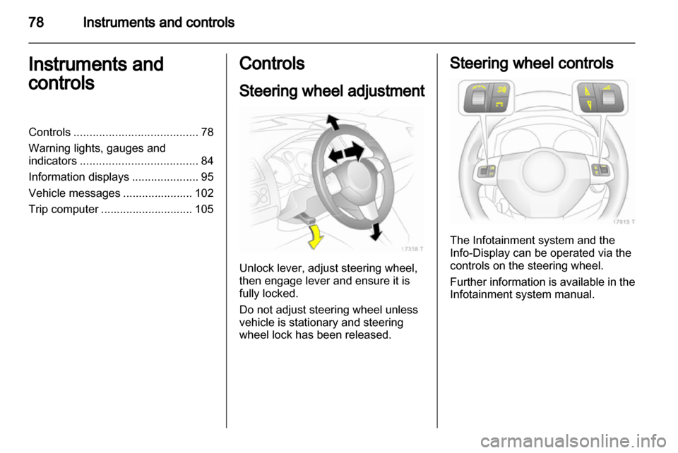 OPEL ZAFIRA 2011.5  Owners Manual 