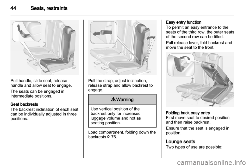 OPEL ZAFIRA TOURER 2013  Manual user 