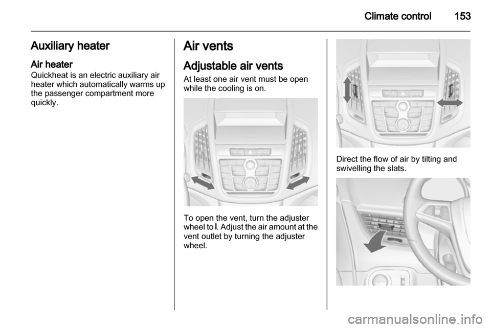 OPEL ZAFIRA TOURER 2013.5  Owners Manual 