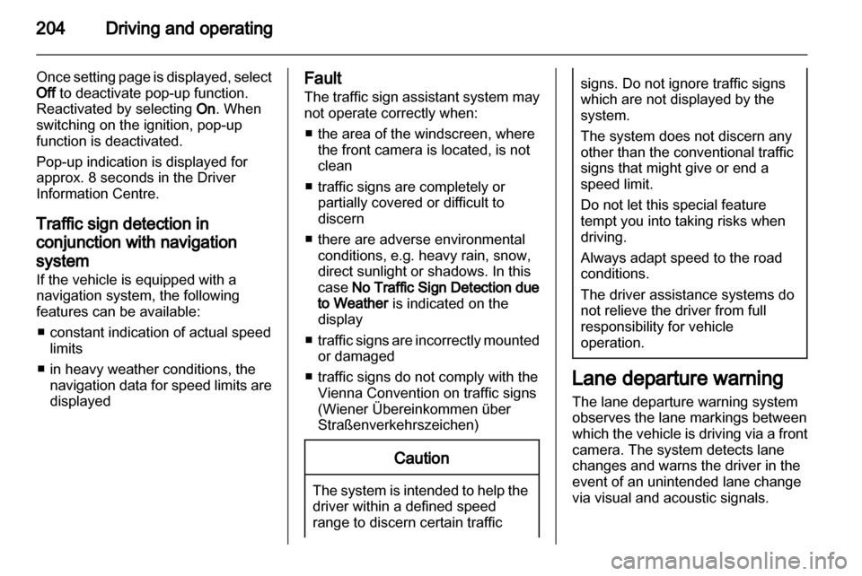 OPEL ZAFIRA TOURER 2013.5  Owners Manual 