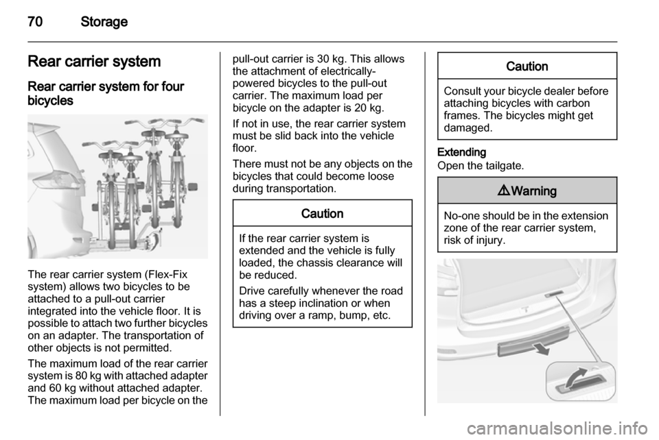OPEL ZAFIRA TOURER 2013.5  Manual user 