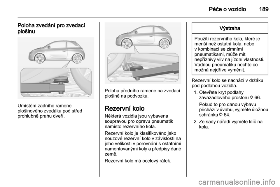 OPEL ADAM 2013.5  Uživatelská příručka (in Czech) 