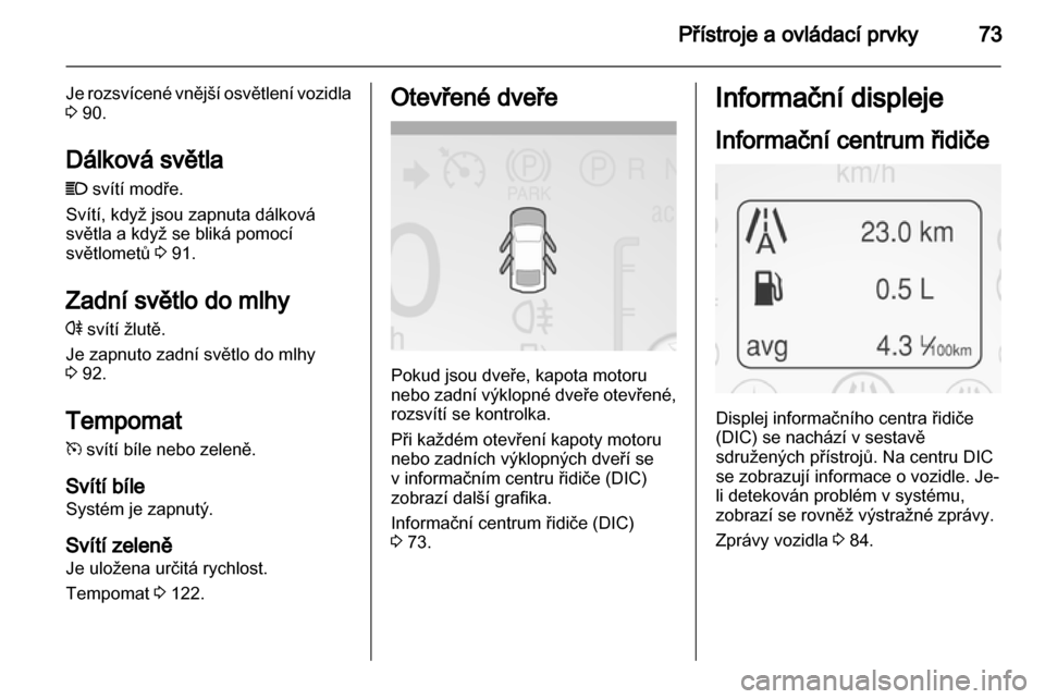 OPEL AMPERA 2012.5  Uživatelská příručka (in Czech) 