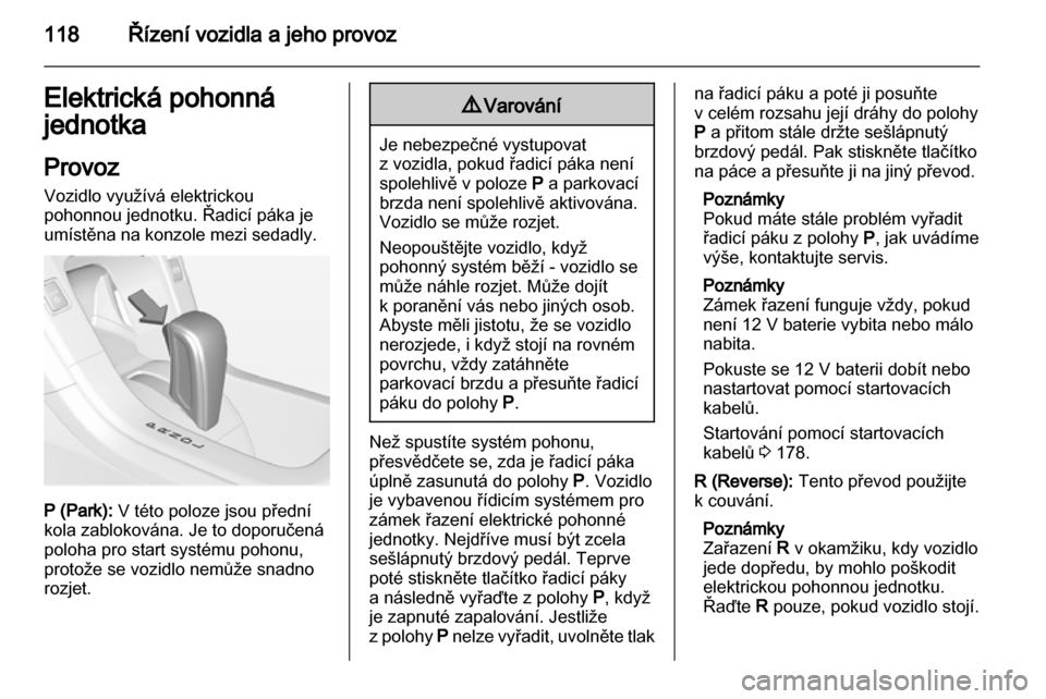 OPEL AMPERA 2013  Uživatelská příručka (in Czech) 