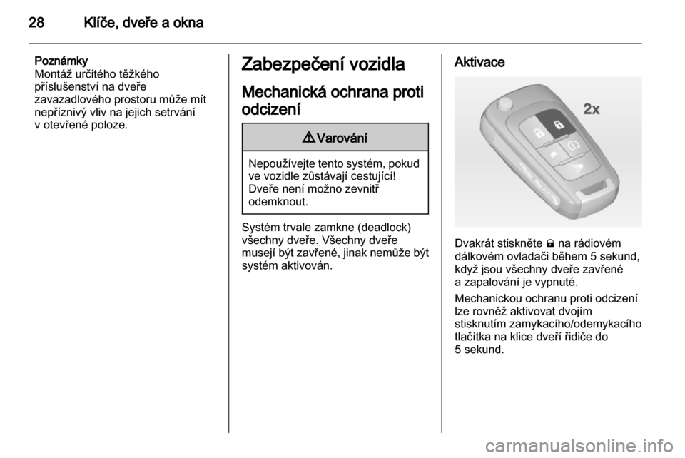OPEL AMPERA 2013  Uživatelská příručka (in Czech) 