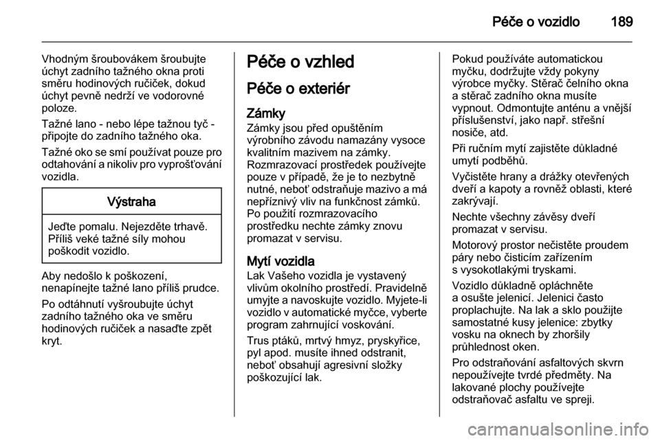 OPEL ANTARA 2011  Uživatelská příručka (in Czech) 