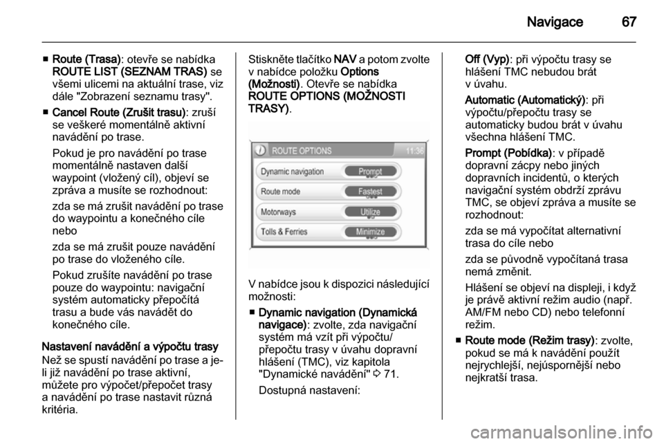 OPEL ANTARA 2012  Příručka k informačnímu systému (in Czech) 