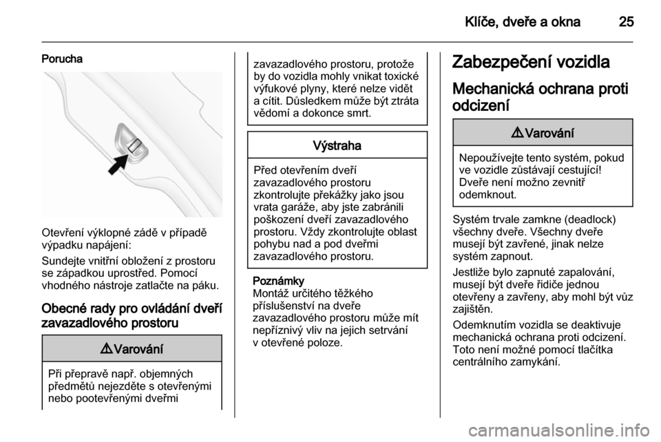 OPEL ANTARA 2013.5  Uživatelská příručka (in Czech) 