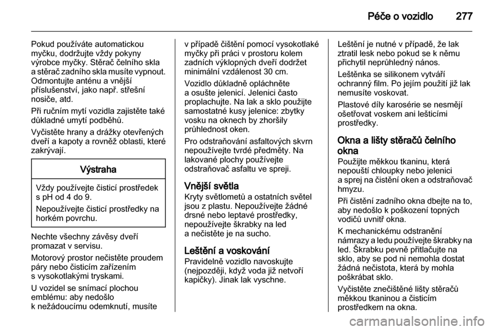 OPEL ASTRA J 2013  Uživatelská příručka (in Czech) 