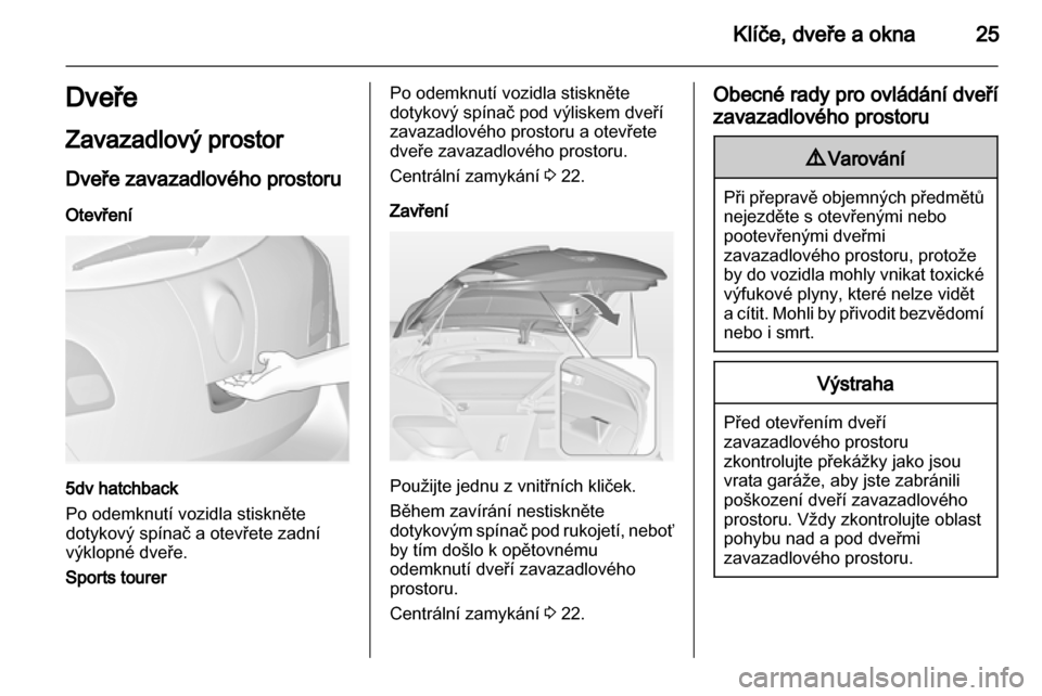 OPEL ASTRA J HB5 & ST 2012  Uživatelská příručka (in Czech) 