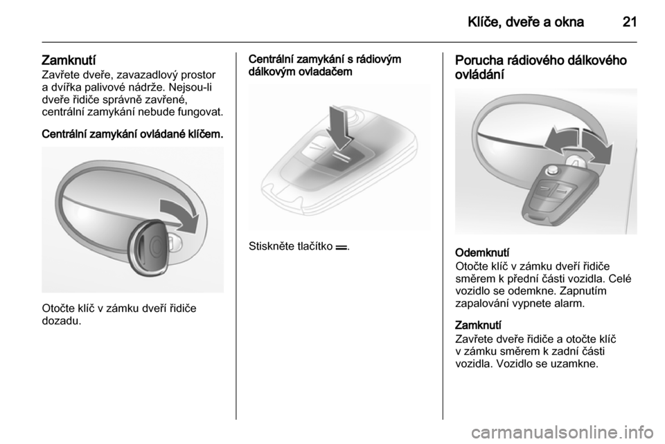 OPEL COMBO 2011  Uživatelská příručka (in Czech) 