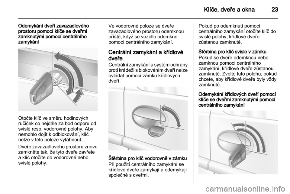 OPEL COMBO 2011  Uživatelská příručka (in Czech) 