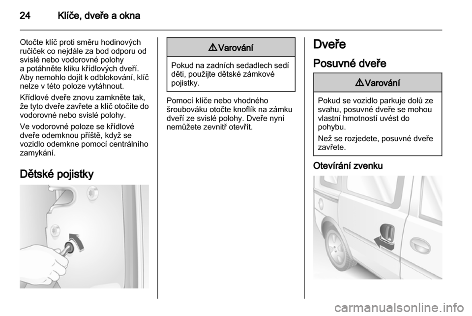 OPEL COMBO 2011  Uživatelská příručka (in Czech) 