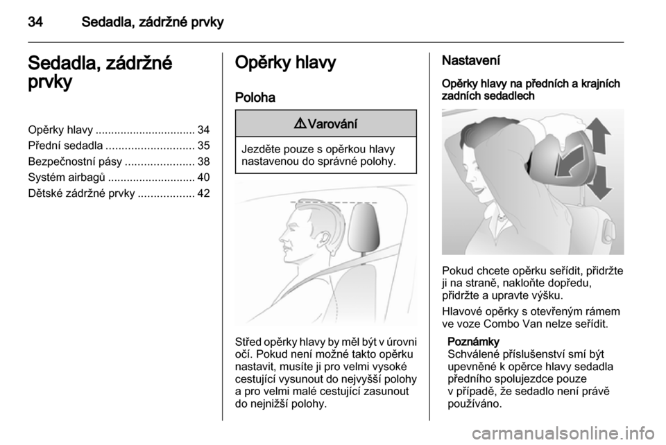 OPEL COMBO 2011  Uživatelská příručka (in Czech) 