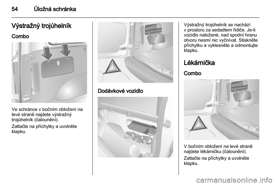 OPEL COMBO 2011  Uživatelská příručka (in Czech) 