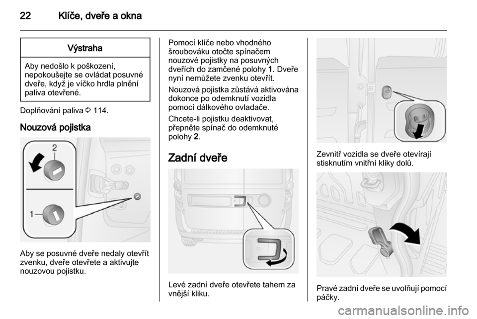 OPEL COMBO D 2013  Uživatelská příručka (in Czech) 