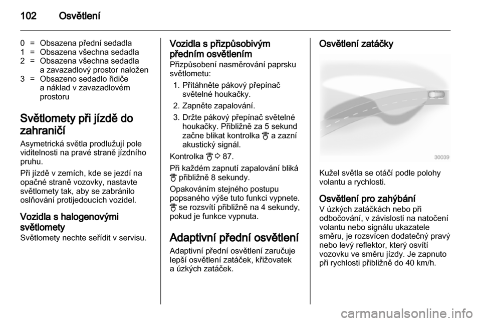OPEL CORSA 2012.5  Uživatelská příručka (in Czech) 