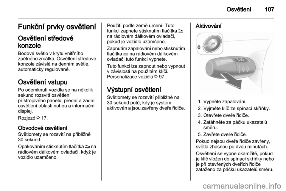 OPEL CORSA 2012.5  Uživatelská příručka (in Czech) 