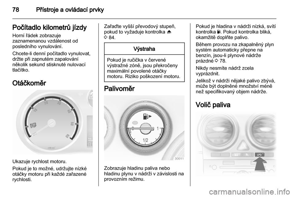 OPEL CORSA 2012.5  Uživatelská příručka (in Czech) 
