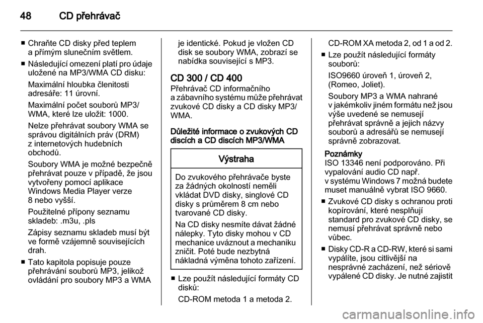 OPEL INSIGNIA 2013.5  Příručka k informačnímu systému (in Czech) 